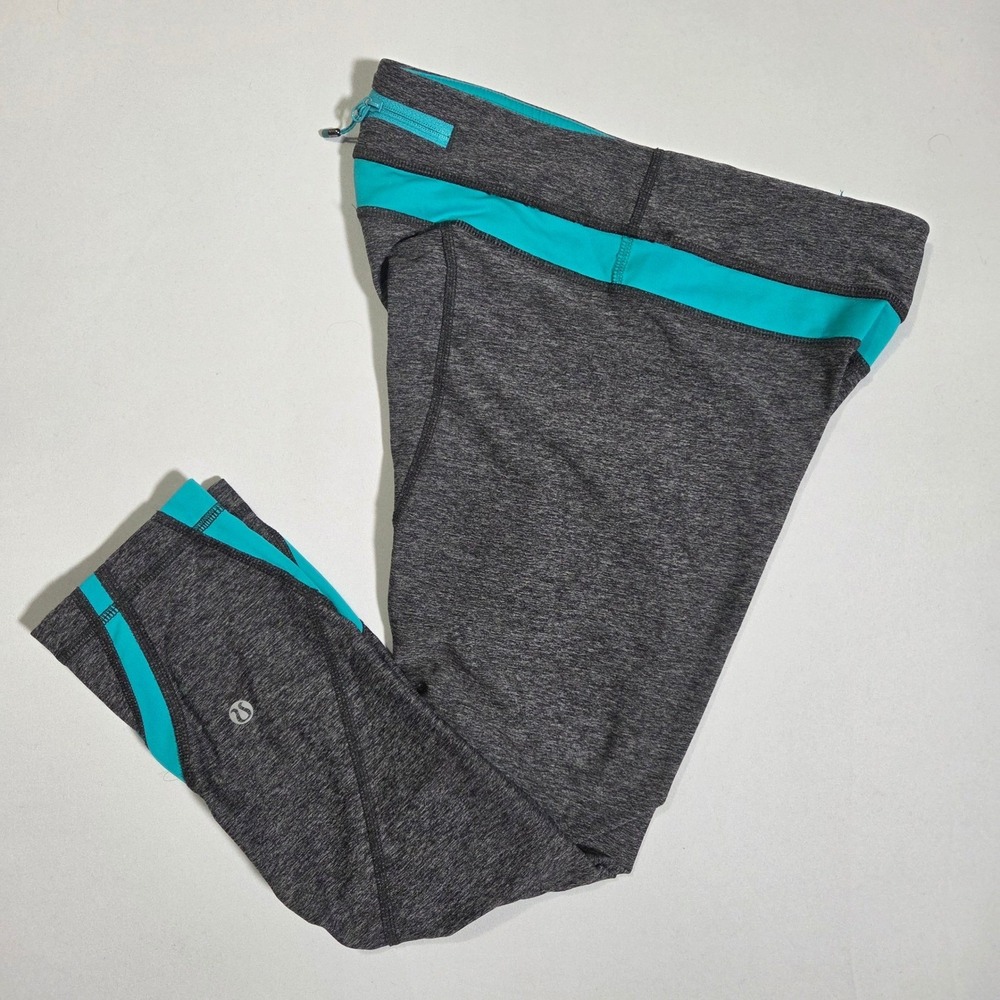 Lululemon Womens  Inspire Crop II‎ Activewear Leggings Size 4 Athletic Workout